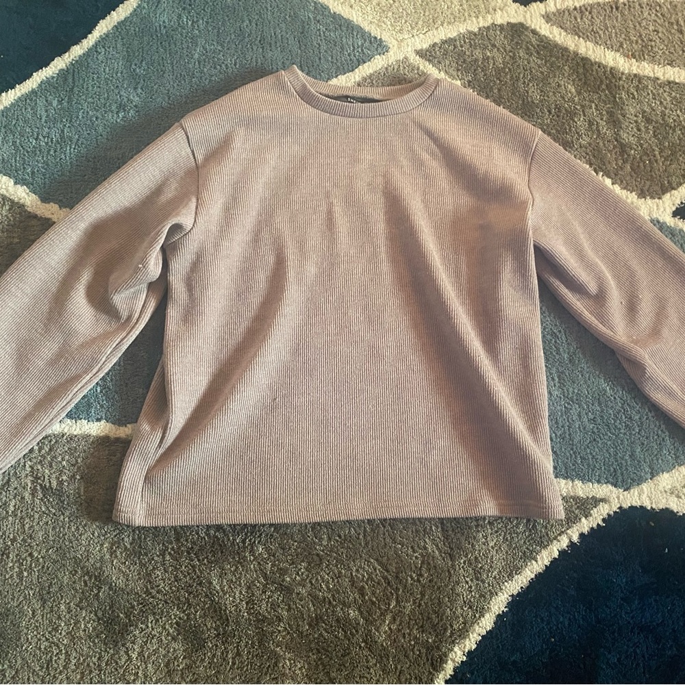 lavender crop sweater